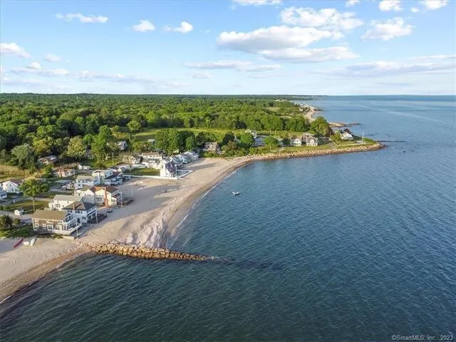 an aerial view of a city