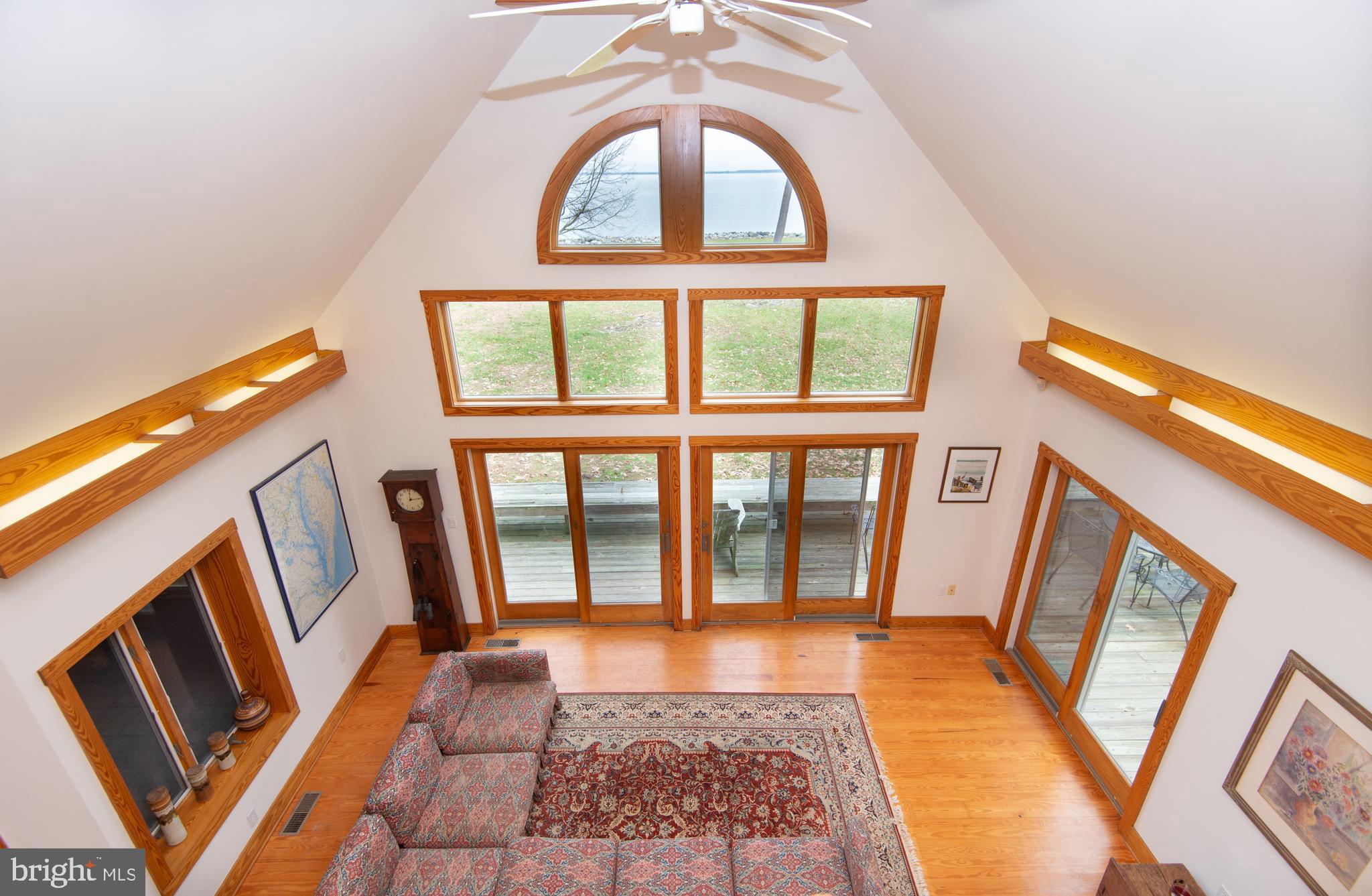 6041 Corners Wharf Road Cambridge, MD 21613 - Photo 2 of 51 looking down into the living room