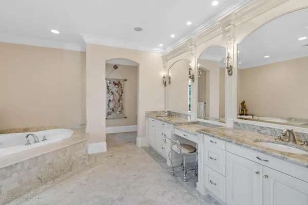 an aerial view of house with yard