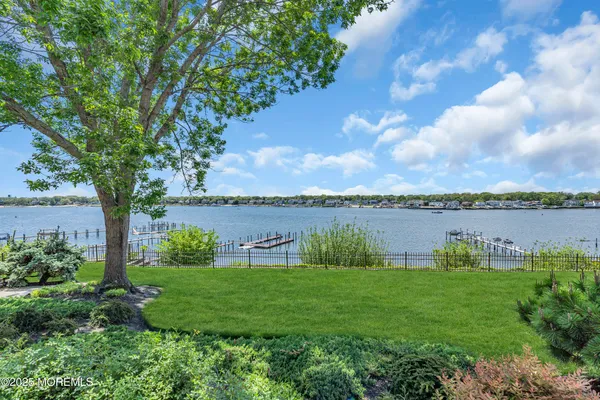 a view of a lake with outdoor space