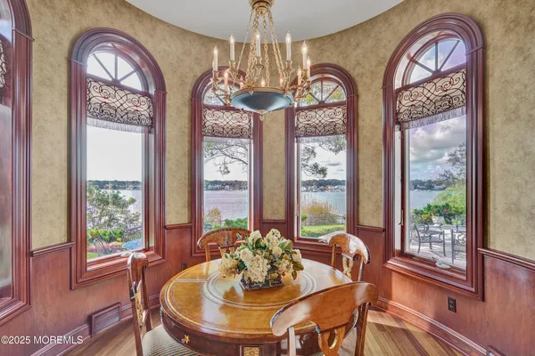 a view of a sink and wooden floor