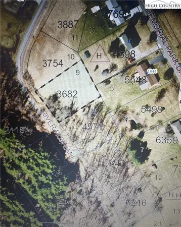 an aerial view of a residential houses