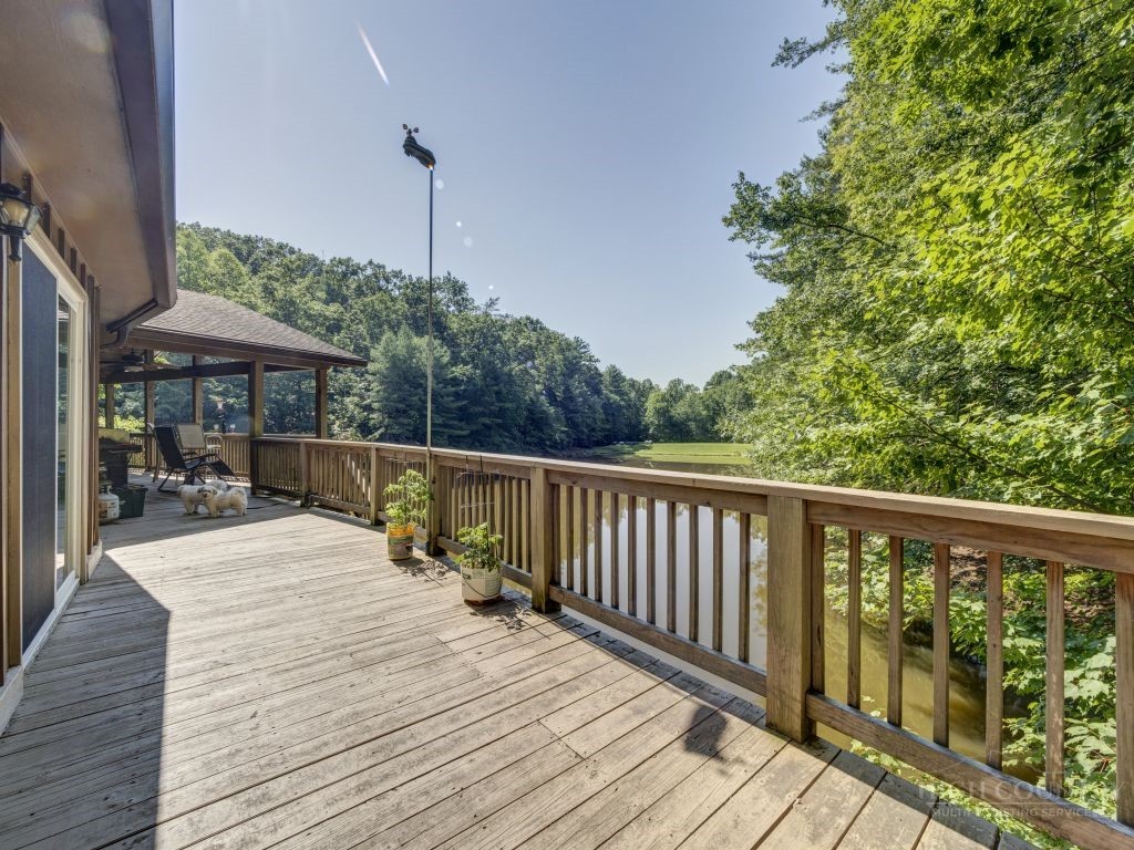 265 Trout Lake Road Deep Gap, NC 28618 - Photo 35 of 50 a view of balcony with deck and outdoor seating