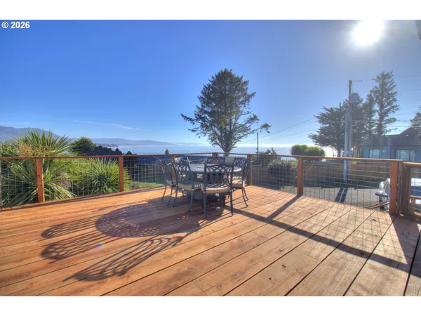 a outdoor view with a sitting space