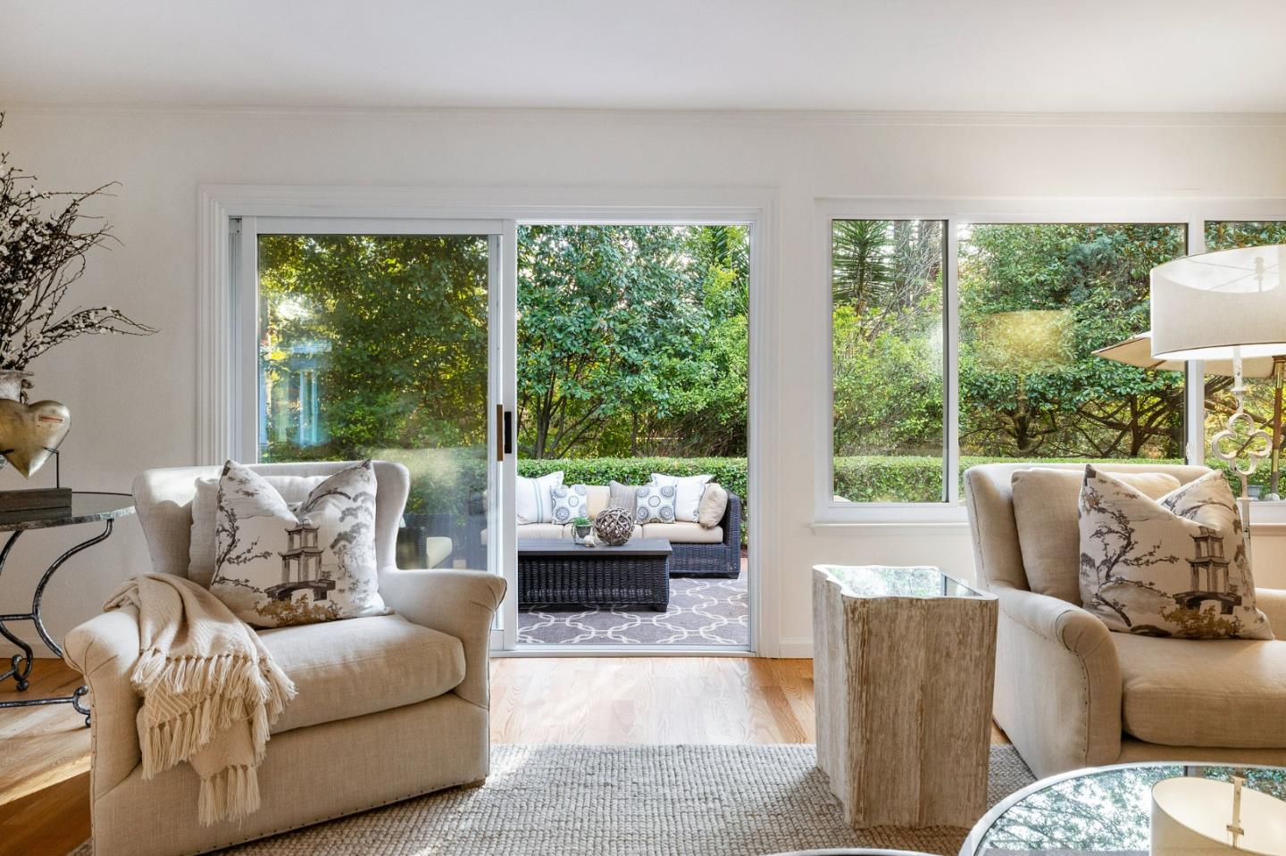 16 Valley Road Atherton, CA 94027 - Photo 17 of 100 a living room with furniture and a large window