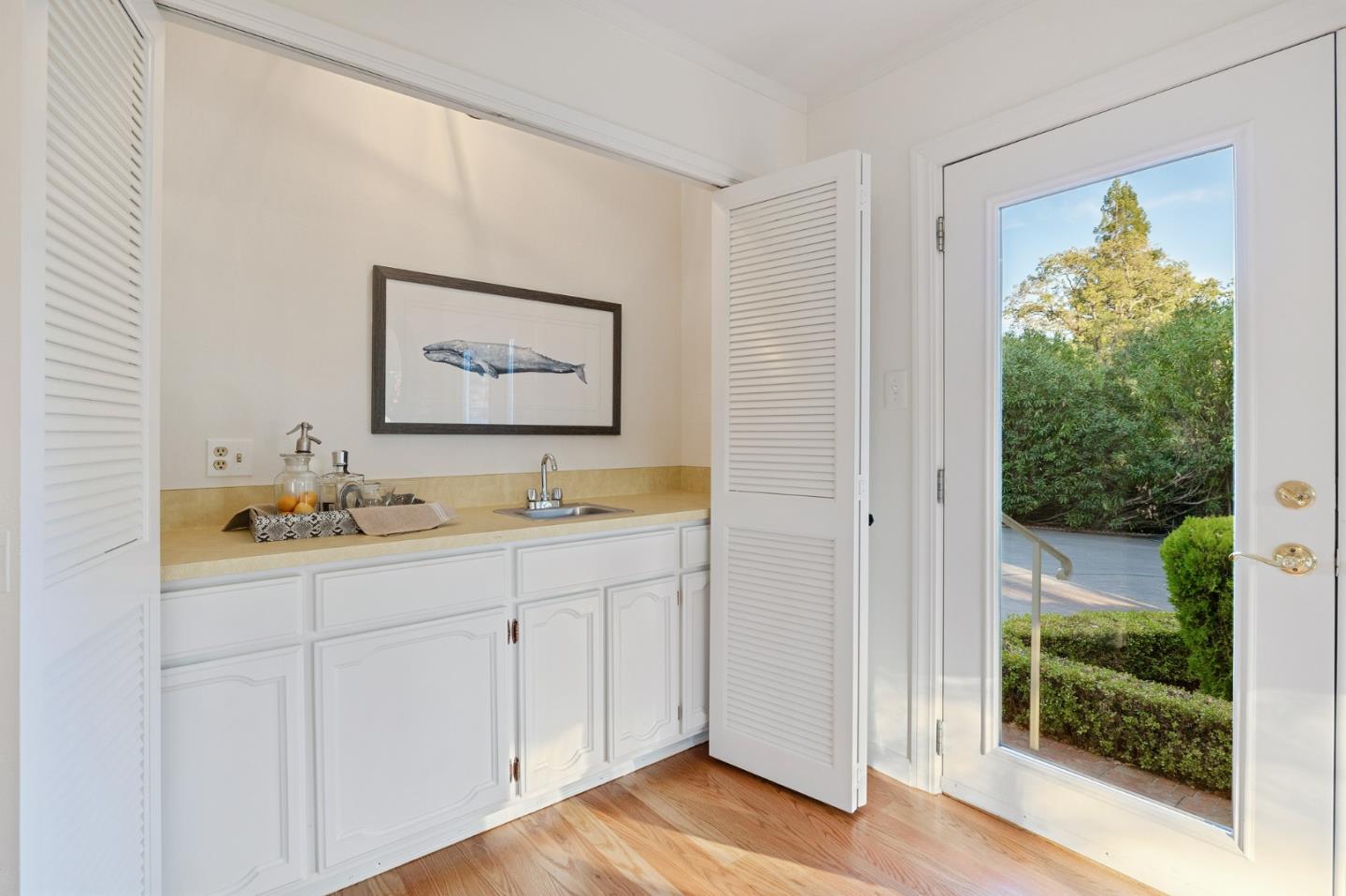 16 Valley Road Atherton, CA 94027 - Photo 39 of 100 a view of room with window and wooden floor