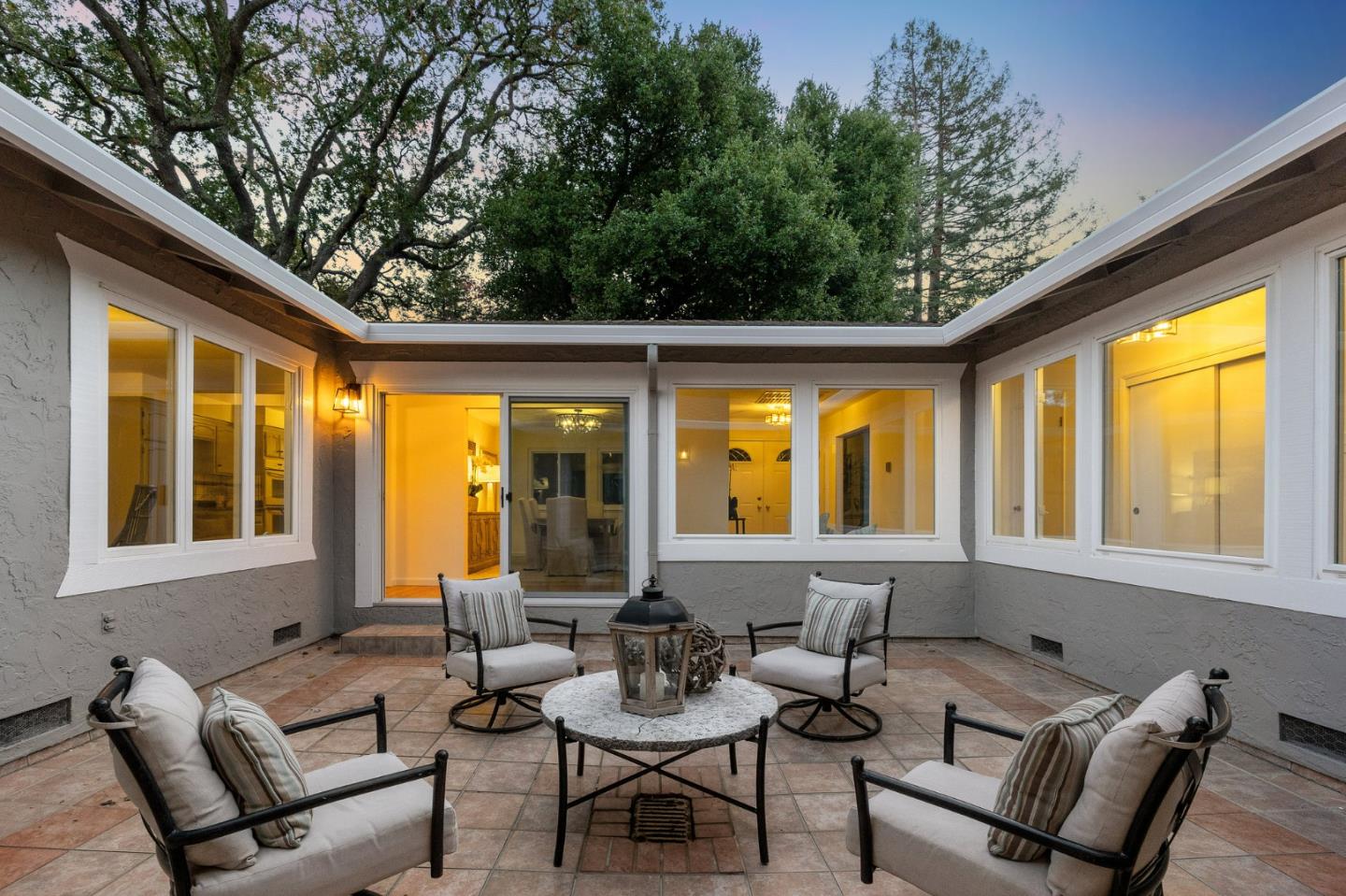 16 Valley Road Atherton, CA 94027 - Photo 97 of 100 a outdoor living space with furniture and garden view