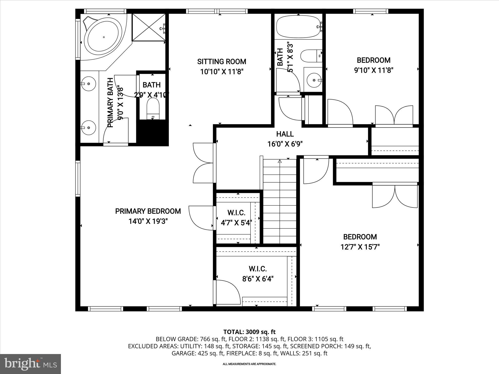 7501 Hillmeade Road Bowie, MD 20720 - Photo 53 of 55 3rd_floor_7501_hillmeade_road_bowie_with_dim