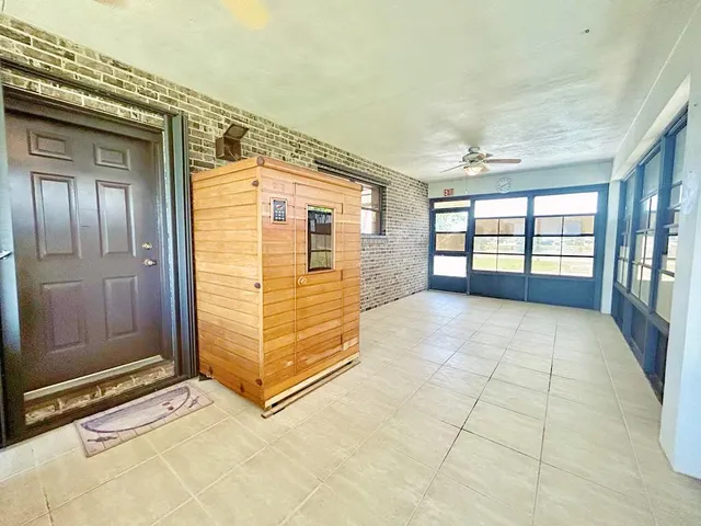 a view of a car garage