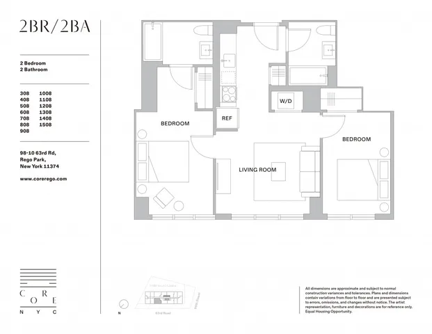 $3,588 | 98-10 63rd Road, Unit 508 | Rego Park