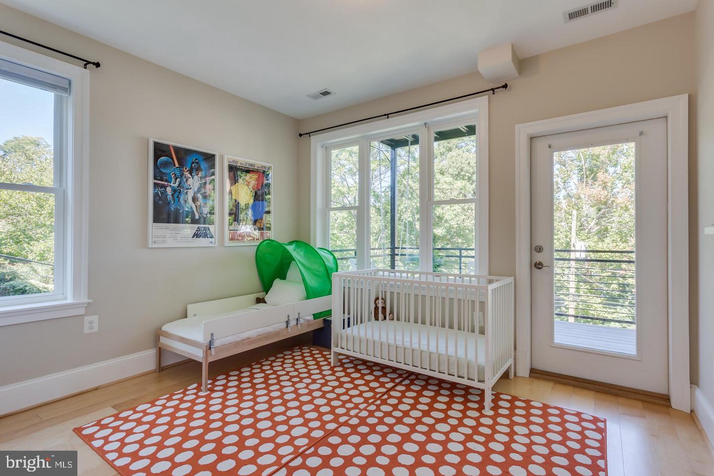 3937 Davis Place Northwest, Unit 3 Washington, DC 20007 - Photo 12 of 21 Bright 2nd Bedroom with Access to Balcony