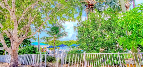 a view of street from a balcony
