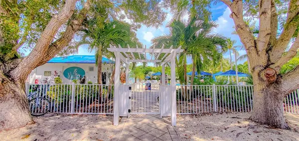 a view of a wrought iron fence