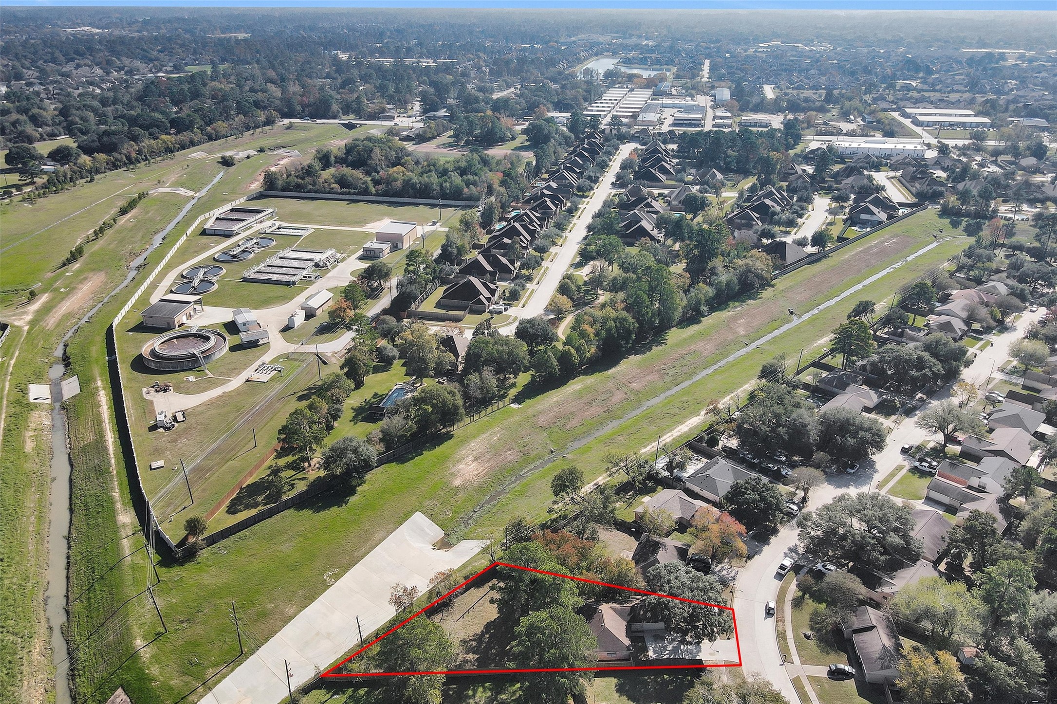 21030 Rivershadows Lane Spring, TX 77388 - Photo 38 of 38 an aerial view of residential houses with outdoor space
