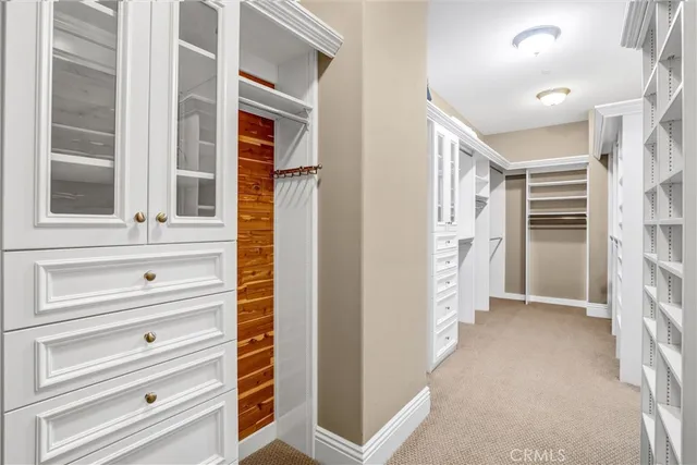 a view of closet area