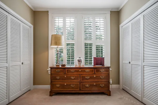 a view of an entryway with a rug