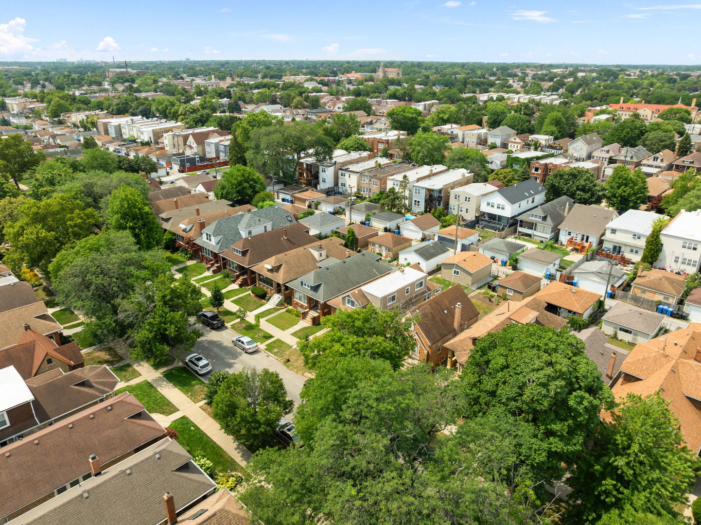 4230 North Monitor Avenue Chicago, IL 60634 - Photo 34 of 40 an aerial view of residential houses with outdoor space