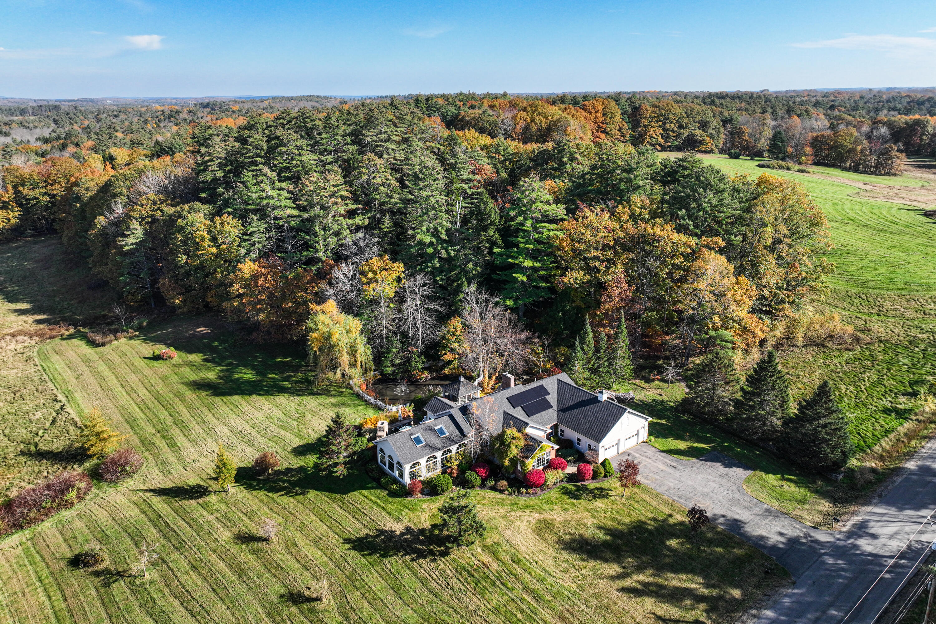289 Fickett Road Pownal, ME 04069 - Photo 4 of 39 Arial view