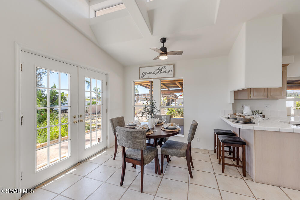 6500 Meadowglade Drive Moorpark, CA 93021 - Photo 23 of 64 a view of a dining room with furniture window and outside view