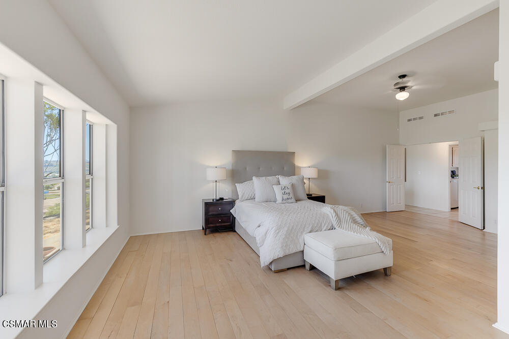 6500 Meadowglade Drive Moorpark, CA 93021 - Photo 35 of 64 a bedroom with a bed and a large window