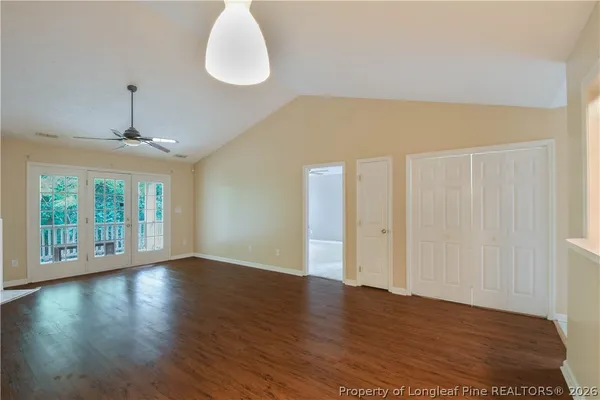 a view of an empty room