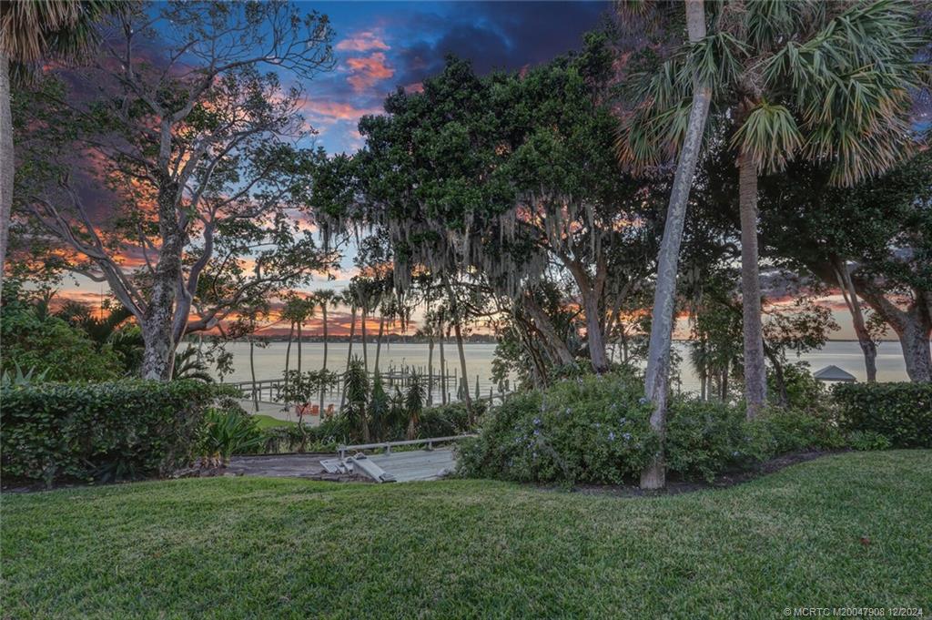 51 North River Road Stuart, FL 34996 - Photo 51 of 59 a view of a backyard with a garden