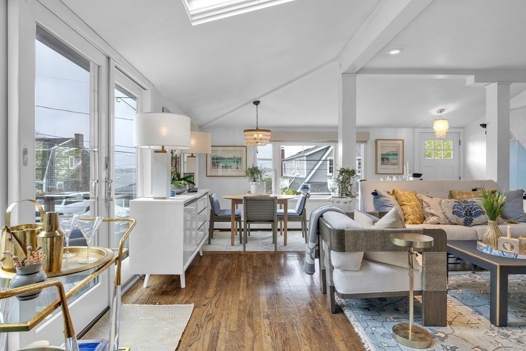 94 Pitman Road Marblehead, MA 01945 - Photo 2 of 35 a view of a dining room with furniture window and outside view