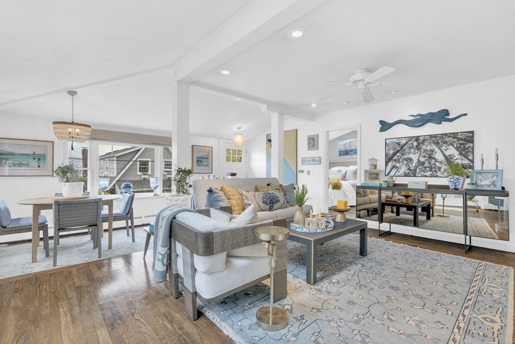 94 Pitman Road Marblehead, MA 01945 - Photo 3 of 35 a living room with furniture wooden floor and a table
