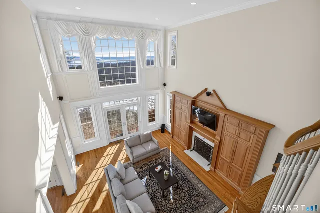 a view of a livingroom with a fireplace