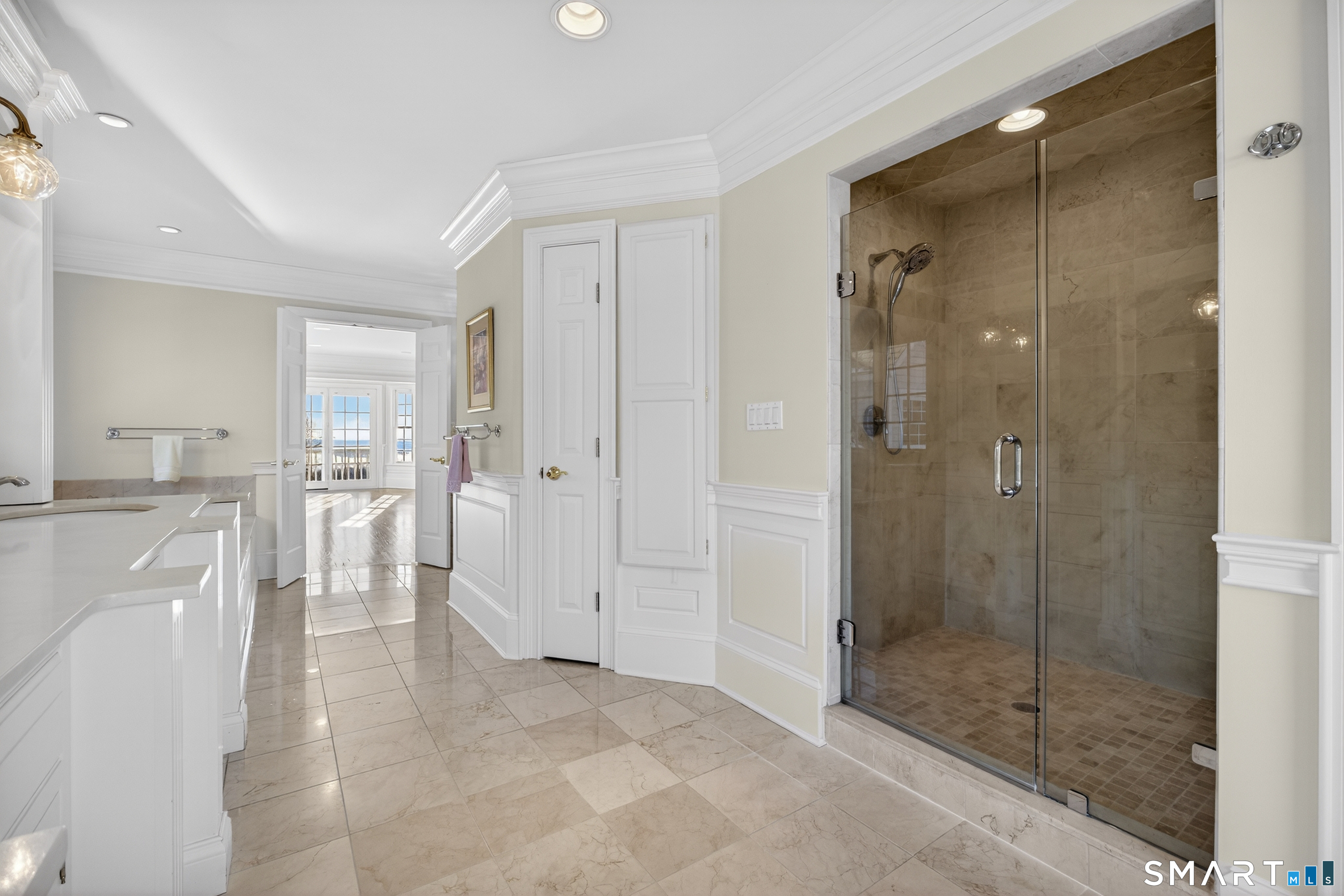 134 River Road Essex, CT 06426 - Photo 27 of 39 a bathroom with a shower and a sink