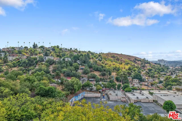 a view of a lake with mountains in the background