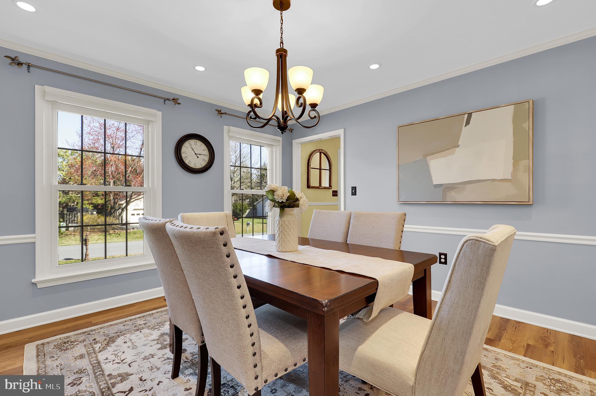 7908 River Run Court Frederick, MD 21701 - Photo 5 of 59 a view of a dining room with furniture and a large window