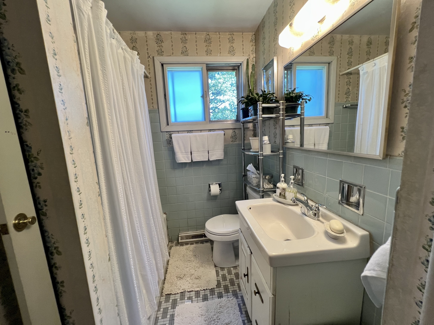 3819 Rugen Road Glenview, IL 60025 - Photo 14 of 24 a bathroom with a sink toilet and mirror