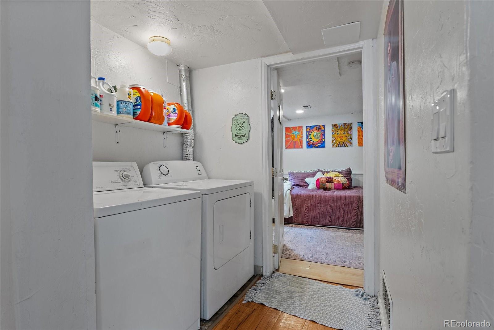 2002 Baseline Road Boulder, CO 80302 - Photo 23 of 31 a storage room with washer and dryer