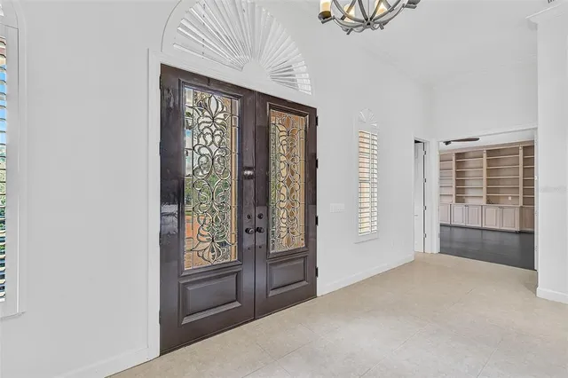 a view of an entryway door