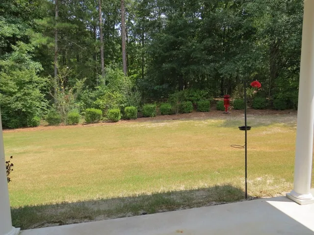 a view of an outdoor space and a yard