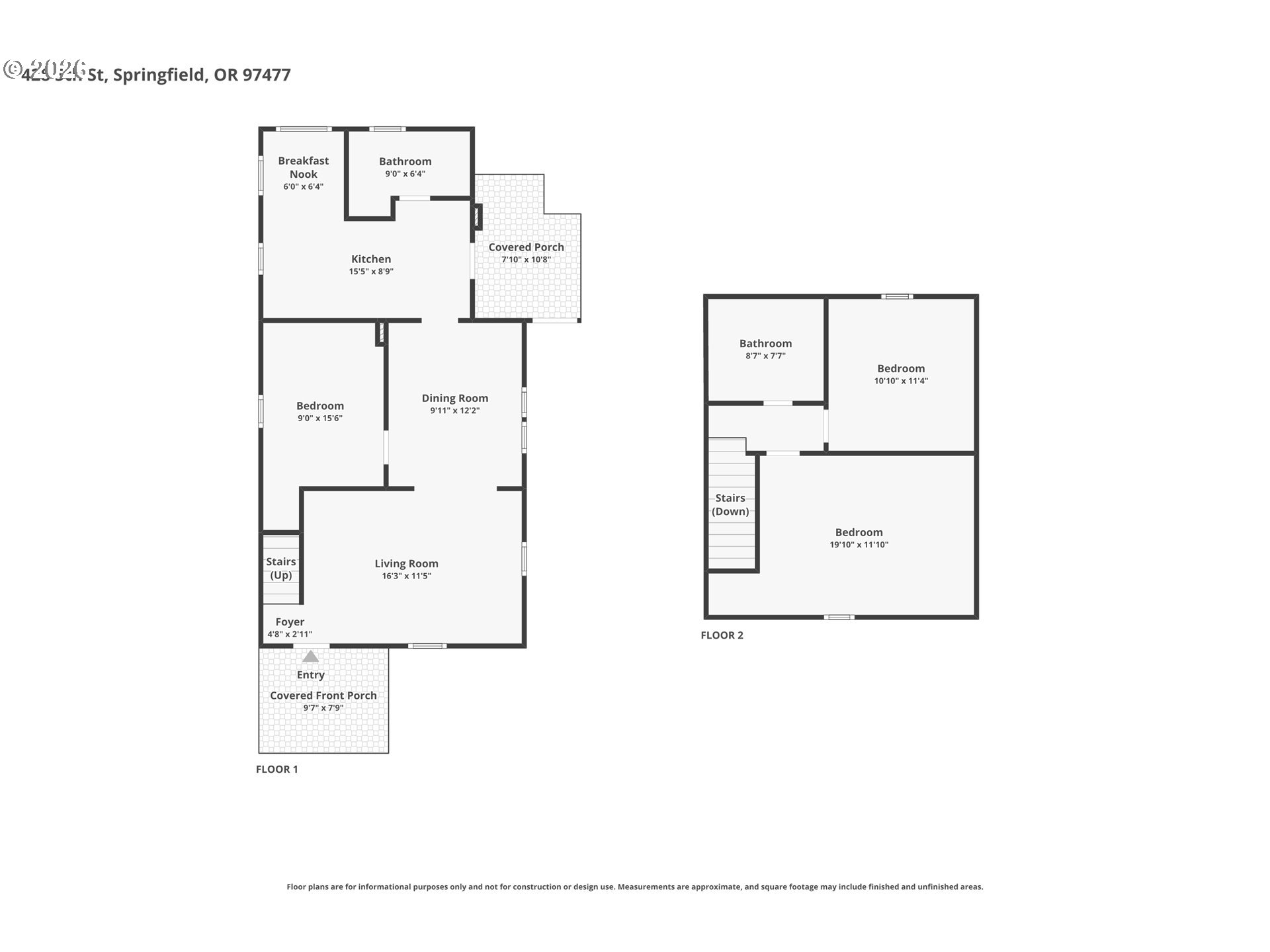 428 5th Street Springfield, OR 97477 - Photo 47 of 47 Floor Plan