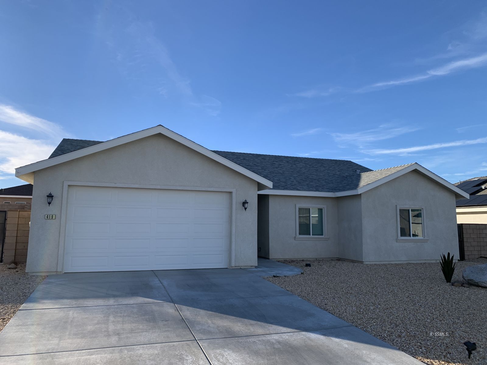 419 Thomas Street Ridgecrest, CA 93555 - Photo 2 of 32 a view of backyard of house garage