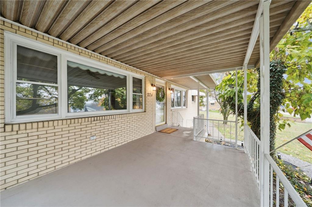 224 Old Rte 217 Derry, PA 15627 - Photo 38 of 47 a view of a porch with wooden floor