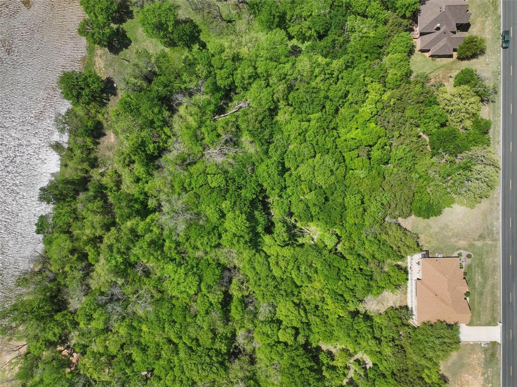 9804 Bellechase Road Granbury, TX 76049 - Photo 4 of 18 Top-down aerial showing full lot depth from road to river.