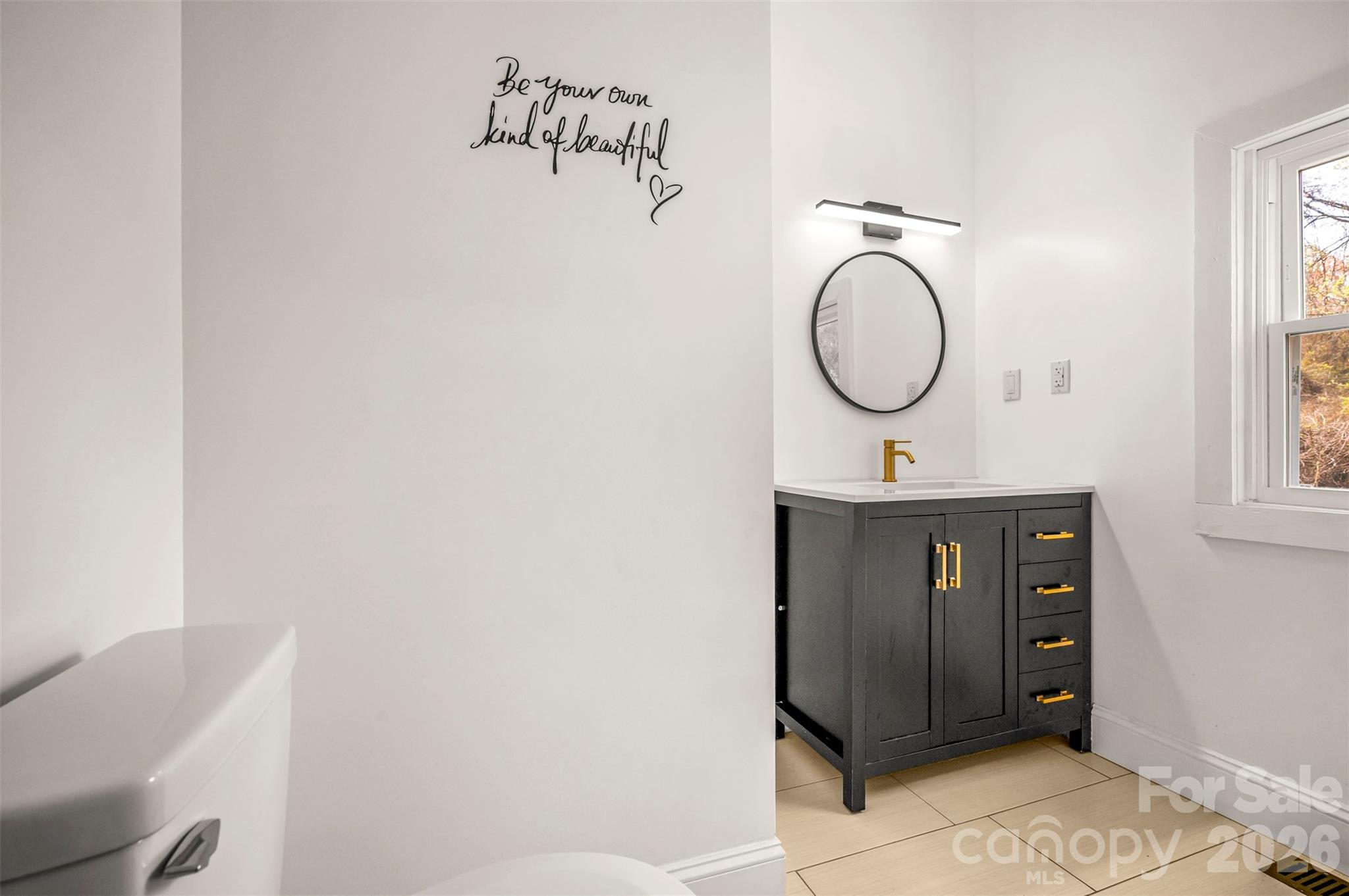 162 Miller Street Spindale, NC 28160 - Photo 16 of 27 a bathroom with a sink and a mirror