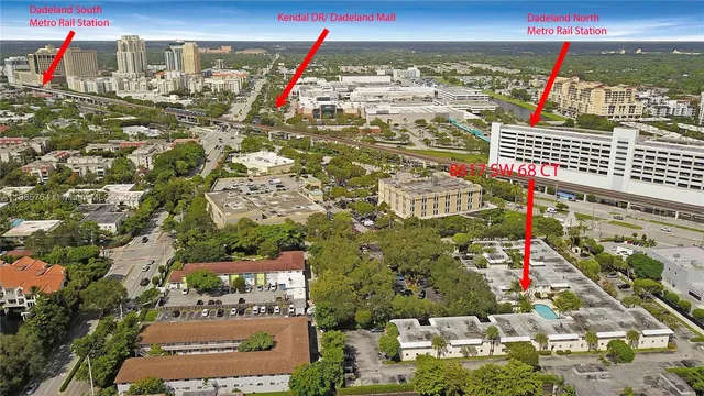 an aerial view of a balcony