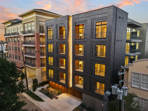 a front view of a multi story residential apartment building