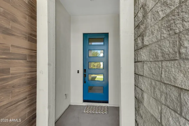 a view of an entryway door