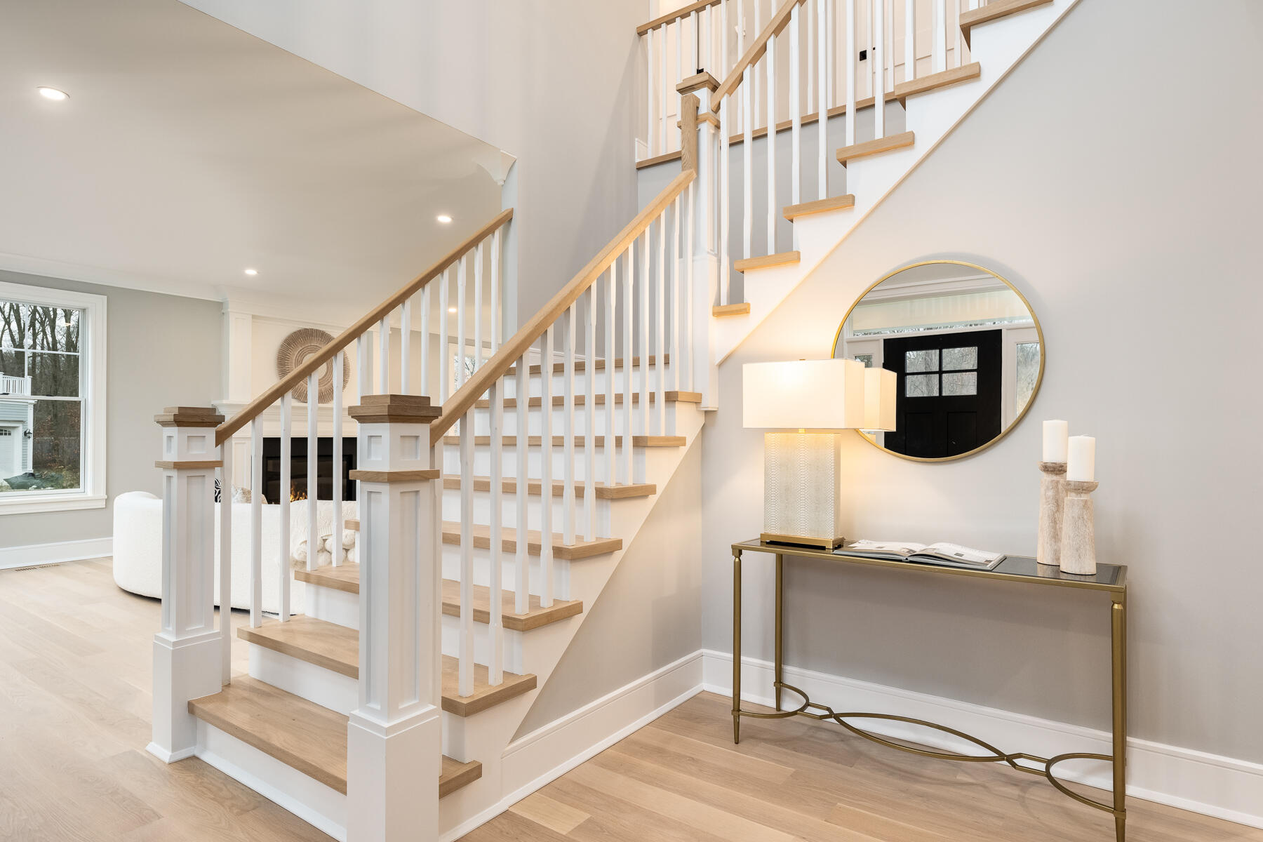 82 Eden Road Stamford, CT 06907 - Photo 6 of 18 a view of entryway bedroom and hall with wooden floor