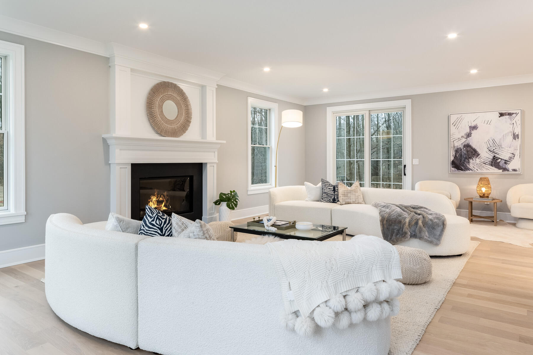 82 Eden Road Stamford, CT 06907 - Photo 7 of 18 a bedroom with furniture and a fireplace