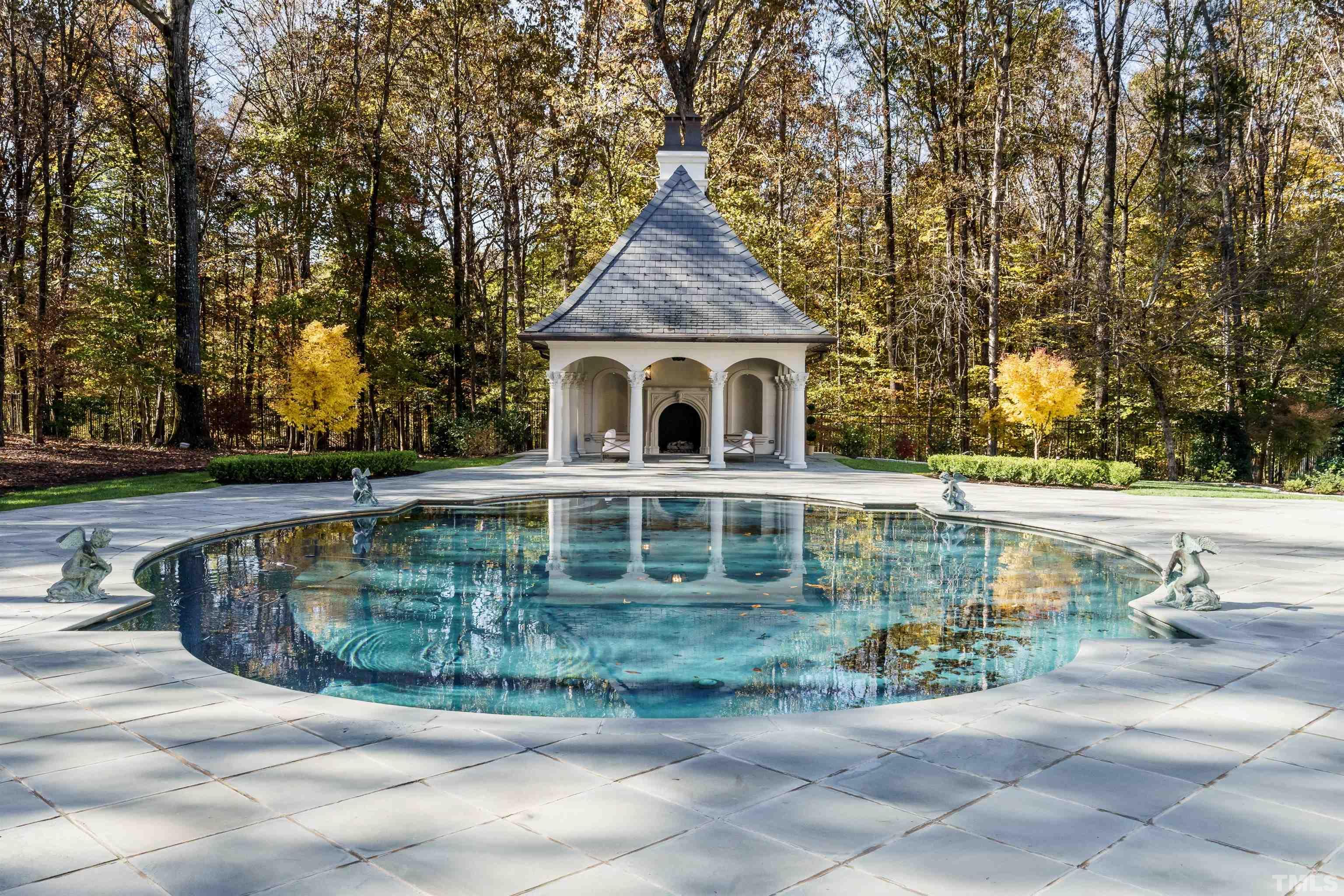 1624 Morning Mountain Road Raleigh, NC 27614 - Photo 27 of 30 a view of outdoor space yard and swimming pool