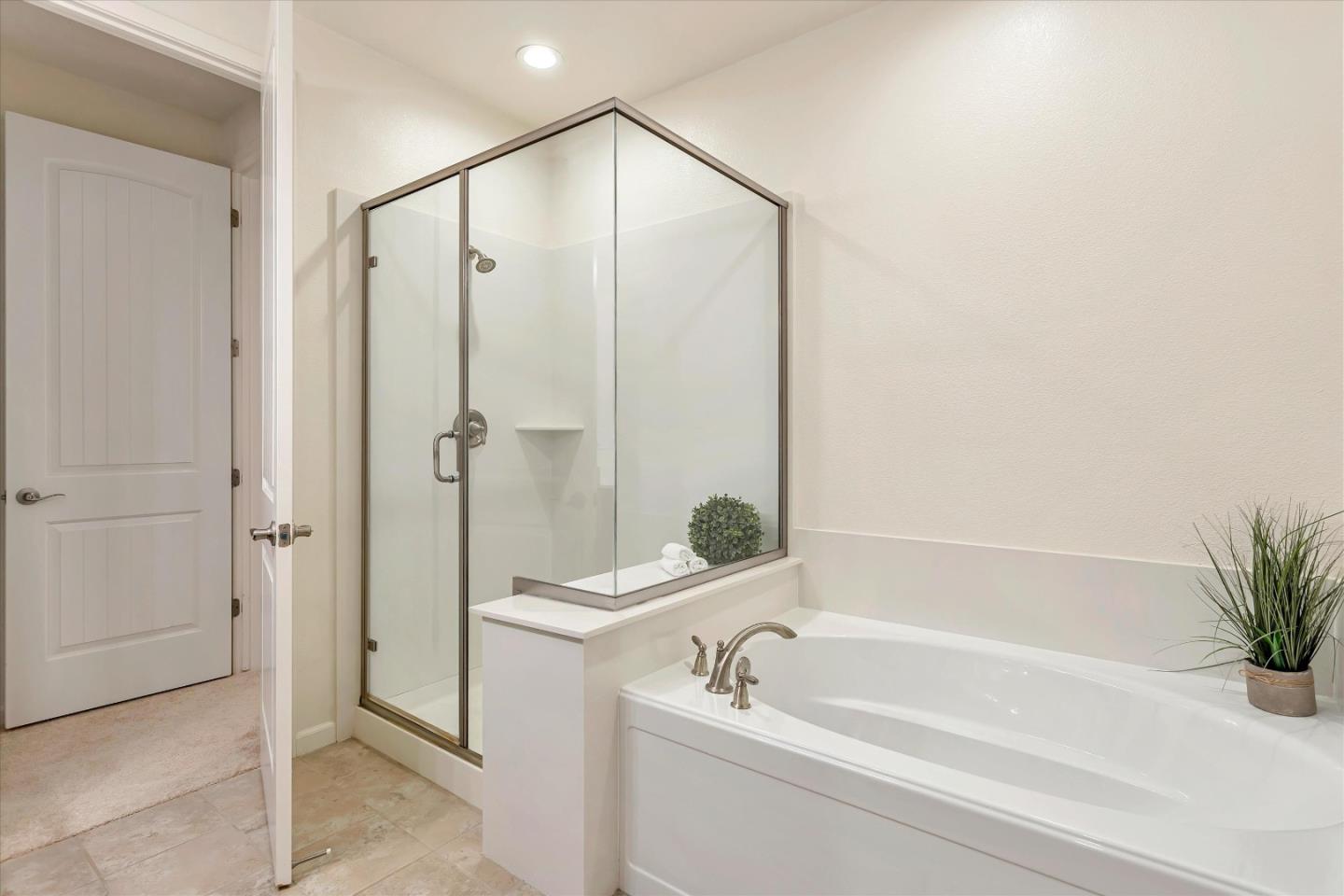 1886 Trento Loop Milpitas, CA 95035 - Photo 24 of 43 a bathroom with a bathtub and a shower