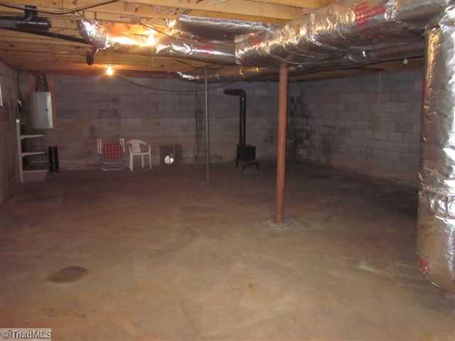 9268 Park Springs Road Ruffin, NC 27326 - Photo 16 of 16 Other. FULL BASEMENT WITH WOODSTOVE