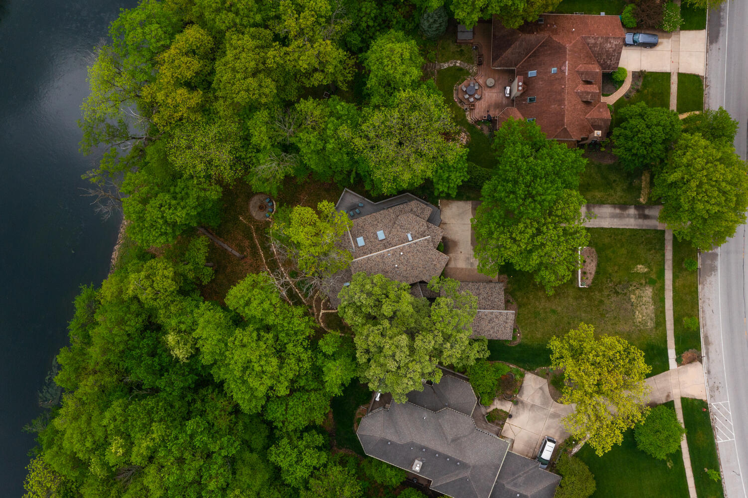 732 South Raven Road Shorewood, IL 60404 - Photo 42 of 48 an aerial view of a house with garden space and street view